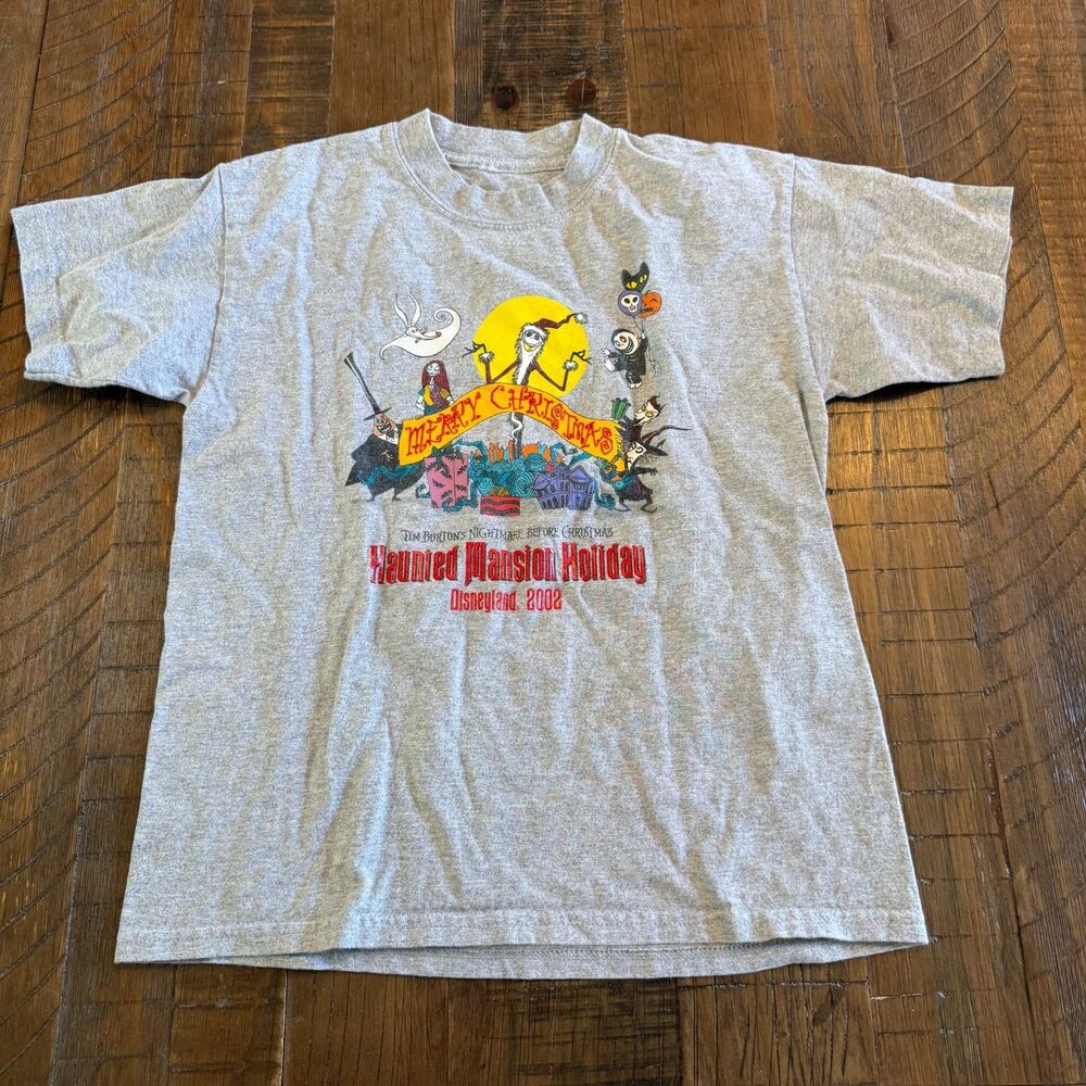 2002 Disneyland Haunted Mansion Nightmare Before Christmas Kids T-Shirt Youth XL